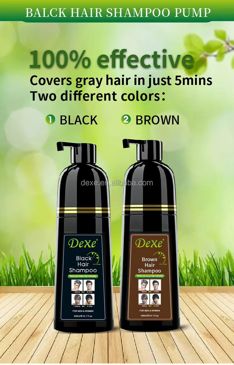 Dexe Black Hair Shampoo negro