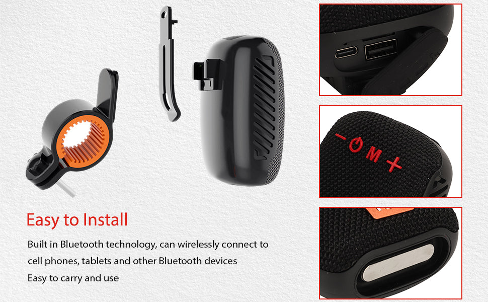 Speaker Usb Para Moto O Bicicleta